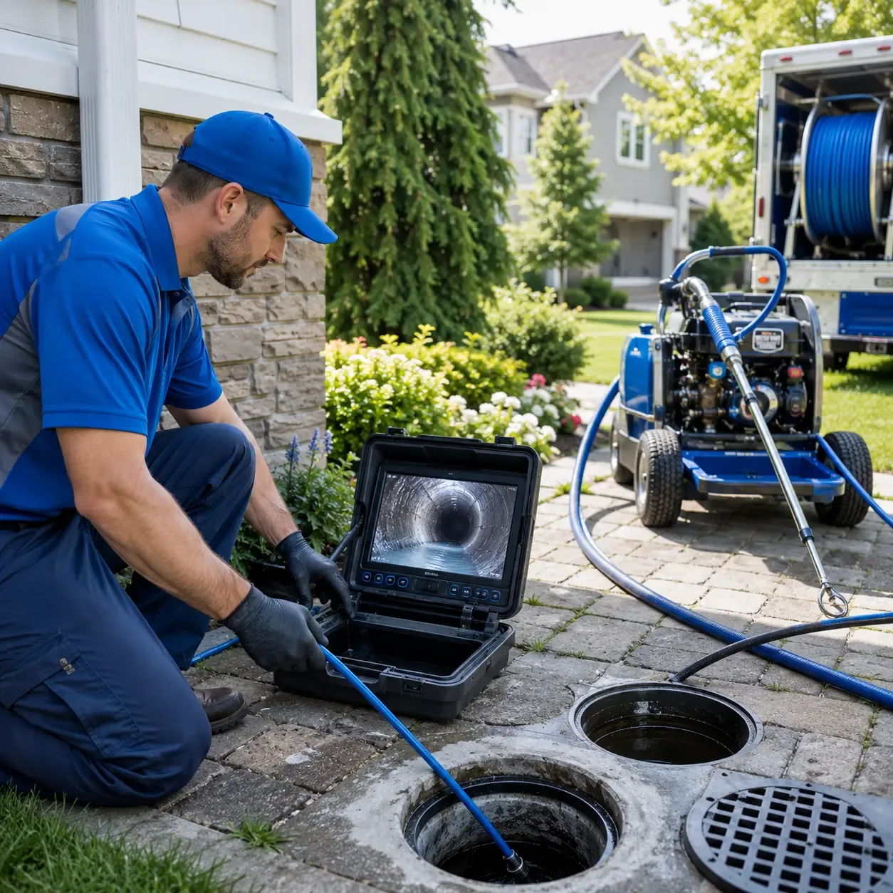 Outdoor drain cleaning professionals serving South China, ME